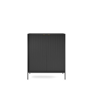 NAYA Komoda K 104 czarny korpus | czarny stelaż