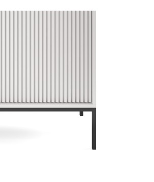 NAYA Komoda K 104 szary korpus | czarny stelaż