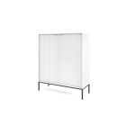 NAYA Komoda K 104 biały korpus | czarny stelaż