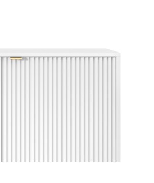 NAYA Komoda K 104 biały korpus | czarny stelaż