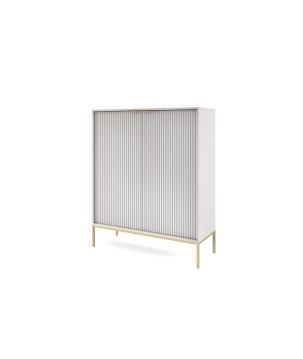 NAYA Komoda K 104 szary korpus | złoty stelaż