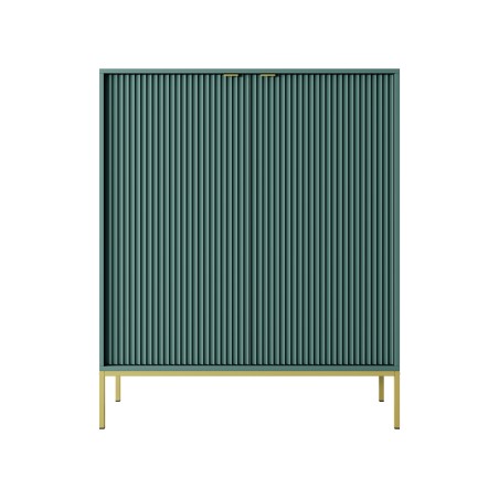 NAYA Komoda K 104 zielona korpus (LABLADOR) | złoty stelaż