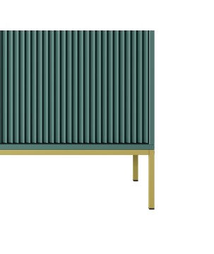 NAYA Komoda K 104 zielona korpus (LABLADOR) | złoty stelaż