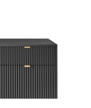 NAYA Komoda KSZ 154 czarny | czarny stelaż