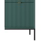 NAYA Komoda KSZ 154 zielona (LABRADOR) | czarny stelaż
