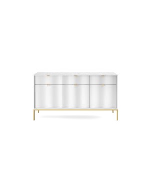 NAYA Komoda KSZ 154 biały | złoty stelaż
