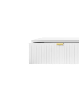 NAYA Komoda KSZ 154 biały | złoty stelaż