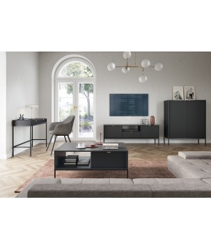 NAYA Ława L 104 czarny | czarny stelaż