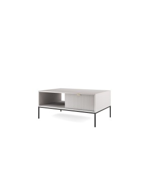 NAYA Ława L 104 szary | czarny stelaż