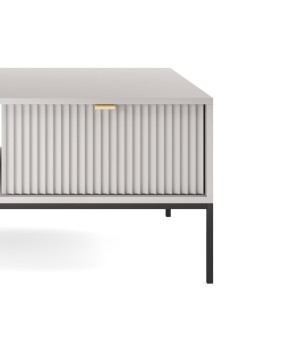 NAYA Ława L 104 szary | czarny stelaż