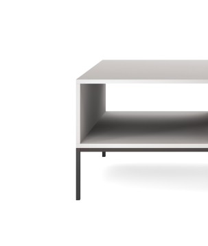 NAYA Ława L 104 szary | czarny stelaż