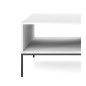 NAYA Ława L 104 biały | czarny stelaż