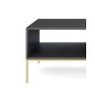 NAYA Ława L 104 czarny | złoty stelaż