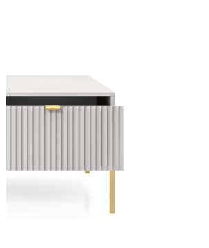 NAYA Ława L 104 szary | złoty stelaż