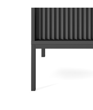 NAYA Stolik nocny S 54 czarny | czarny stelaż