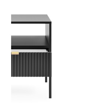 NAYA Stolik nocny S 54 czarny | czarny stelaż