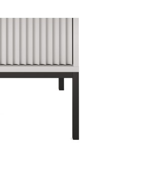 NAYA Stolik nocny S 54 szary | czarny stelaż