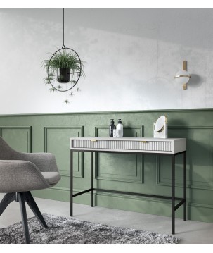 NAYA Toaletka T 104 szary | czarny stelaż