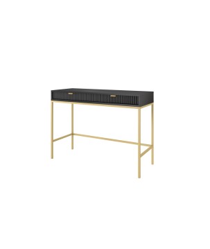 NAYA Toaletka T 104 czarny | złoty stelaż