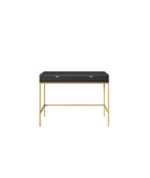 NAYA Toaletka T 104 czarny | złoty stelaż