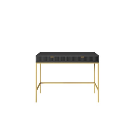 NAYA Toaletka T 104 czarny | złoty stelaż