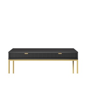 NAYA Toaletka T 104 czarny | złoty stelaż