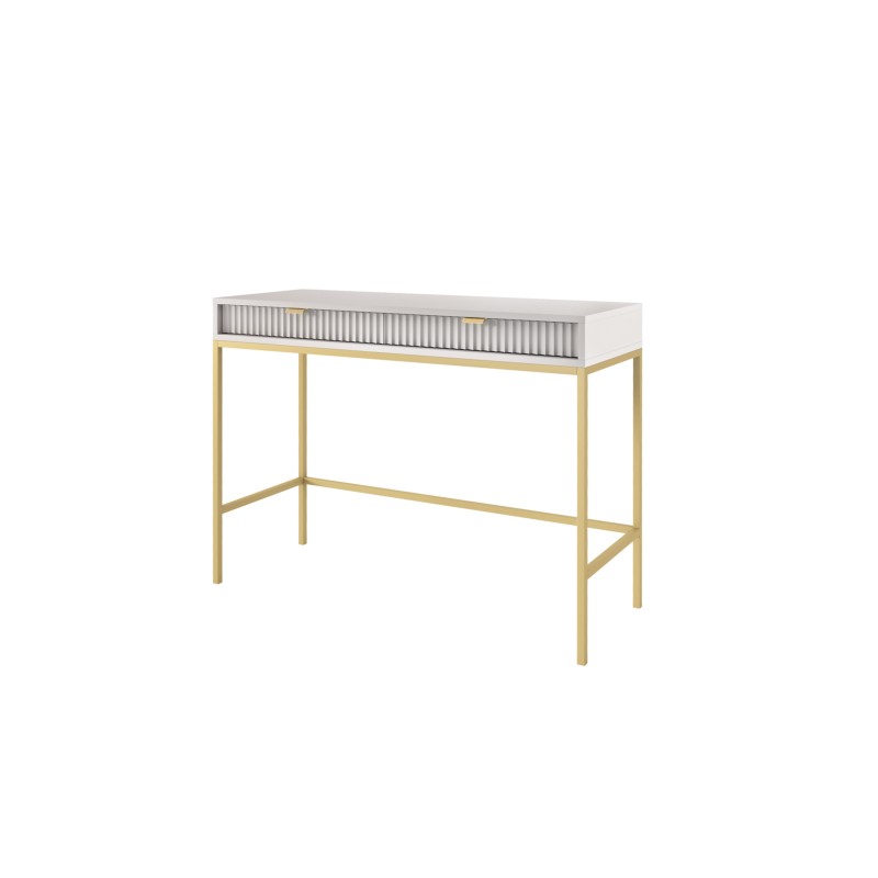 NAYA Toaletka T 104 szary | złoty stelaż