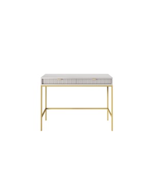 NAYA Toaletka T 104 szary | złoty stelaż