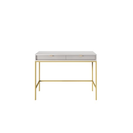 NAYA Toaletka T 104 szary | złoty stelaż