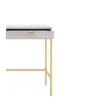 NAYA Toaletka T 104 szary | złoty stelaż