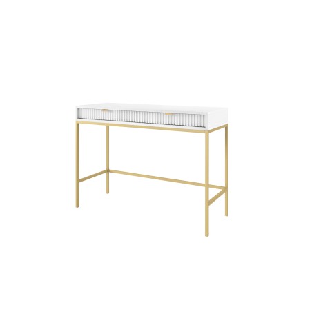 NAYA Toaletka T 104 biały | złoty stelaż