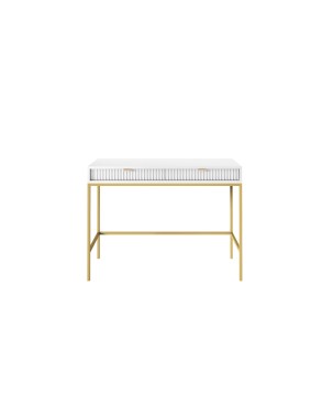 NAYA Toaletka T 104 biały | złoty stelaż