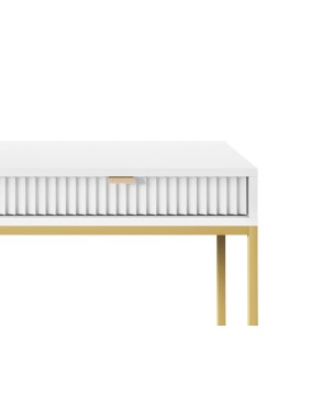 NAYA Toaletka T 104 biały | złoty stelaż