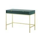 NAYA Toaletka T 104 zielona (LABRADOR) | złoty stelaż