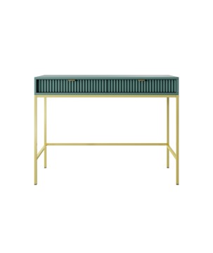 NAYA Toaletka T 104 zielona (LABRADOR) | złoty stelaż