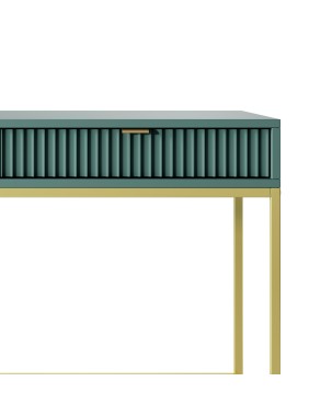 NAYA Toaletka T 104 zielona (LABRADOR) | złoty stelaż