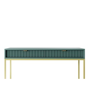 NAYA Toaletka T 104 zielona (LABRADOR) | złoty stelaż