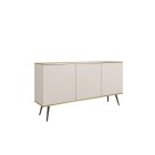 ORIANA Komoda K 160 beżowa | nogi czarne