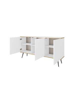 ORIANA Komoda K 160 biała | nogi czarne