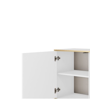 ORIANA Komoda K 160 biała | nogi czarne