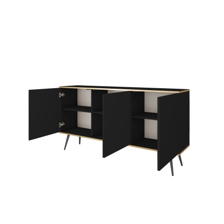 ORIANA Komoda K 160 czarna | nogi czarne