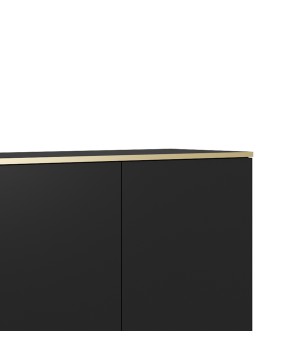 ORIANA Komoda K 160 czarna | nogi czarne