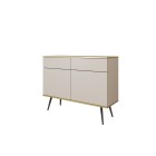 ORIANA Komoda KSZ 107 beżowa | nogi czarne