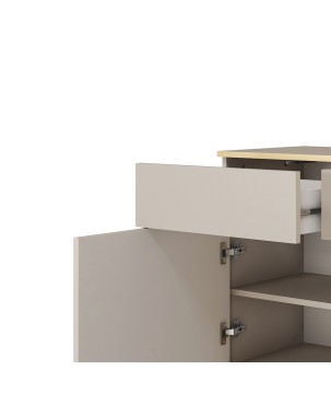 ORIANA Komoda KSZ 107 beżowa | nogi czarne