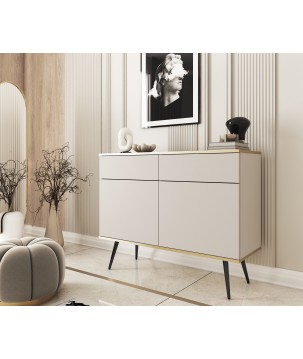 ORIANA Komoda KSZ 107 beżowa | nogi czarne