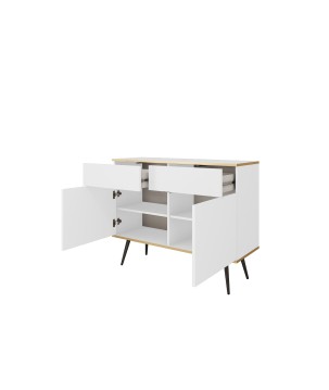 ORIANA Komoda KSZ 107 biała | nogi czarne