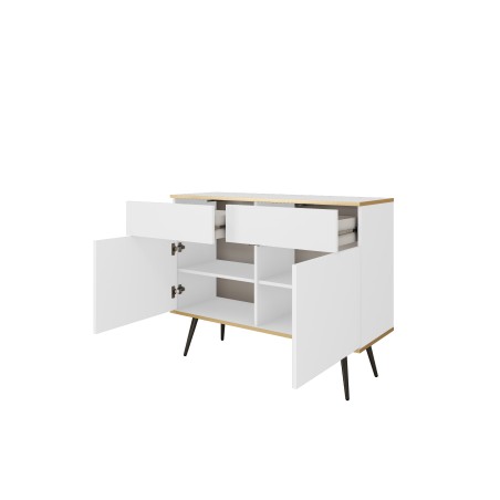 ORIANA Komoda KSZ 107 biała | nogi czarne