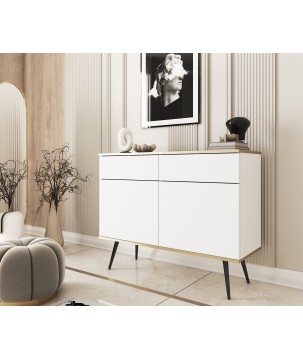 ORIANA Komoda KSZ 107 biała | nogi czarne