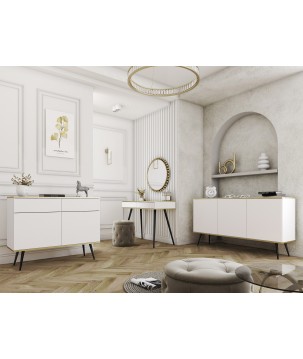 ORIANA Komoda KSZ 107 biała | nogi czarne