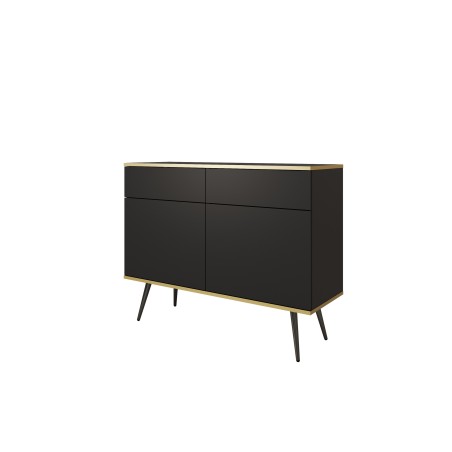 ORIANA Komoda KSZ 107 czarna | nogi czarne